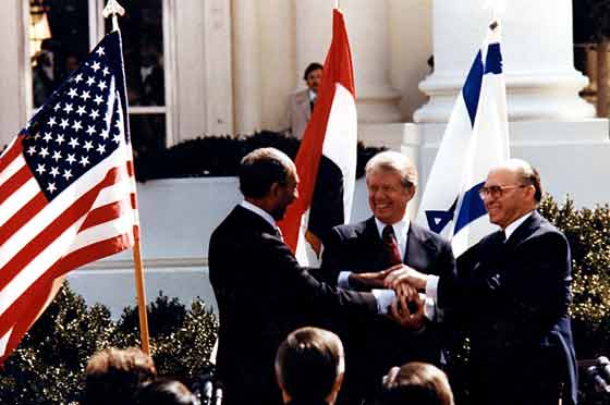 President Carter refused to give up on hammering out a peace treaty in 1978 between Egypt’s President Anwar Sadat and Israeli Prime Minister Menachem Begin.