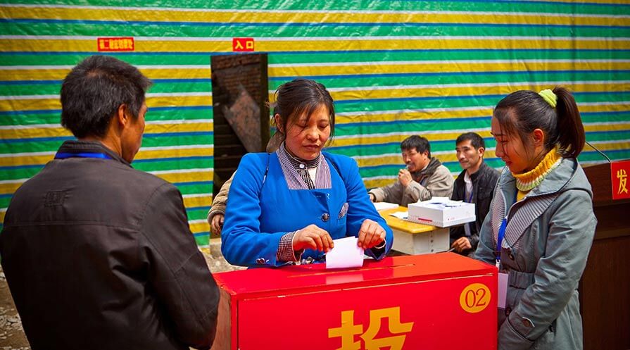 For more than 15 years, at the invitation of the Chinese government, The Carter Center worked to help standardize the vast array of electoral procedures being used in rural China and to foster better governance in local communities. (Photo: The Carter Center)