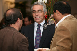 Photo of Diego Garcia-Sayan, Justice of the Inter-American Court of Human Rights, at a special conference dinner. 