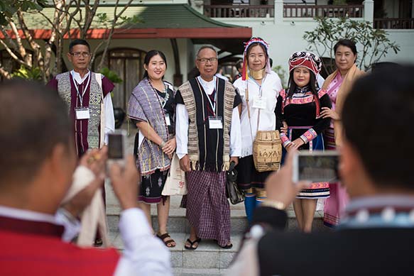 Photo of members of ethnic political parties of Myanmar.