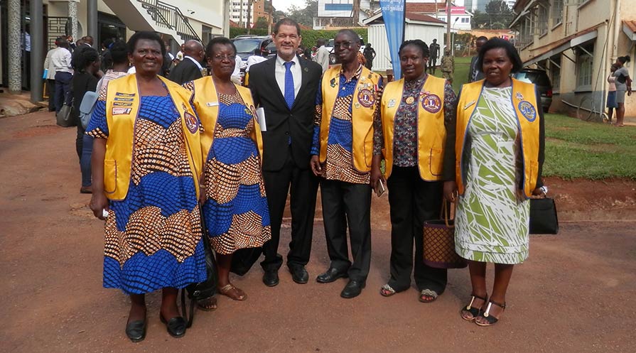 Group photo of Ugandan Lions Club members.