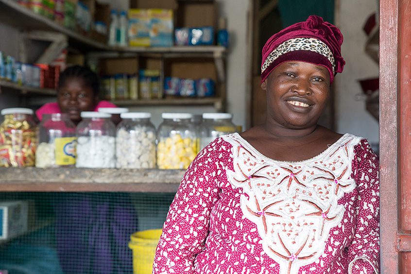 Siah Fallah is another loan recipient with a small shop that is now better stocked. Thanks to the loan, she said, “people can buy more, and I can make more money.”
