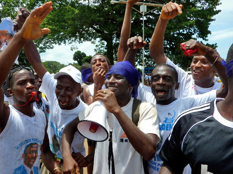 A rally in Conakry, Guinea