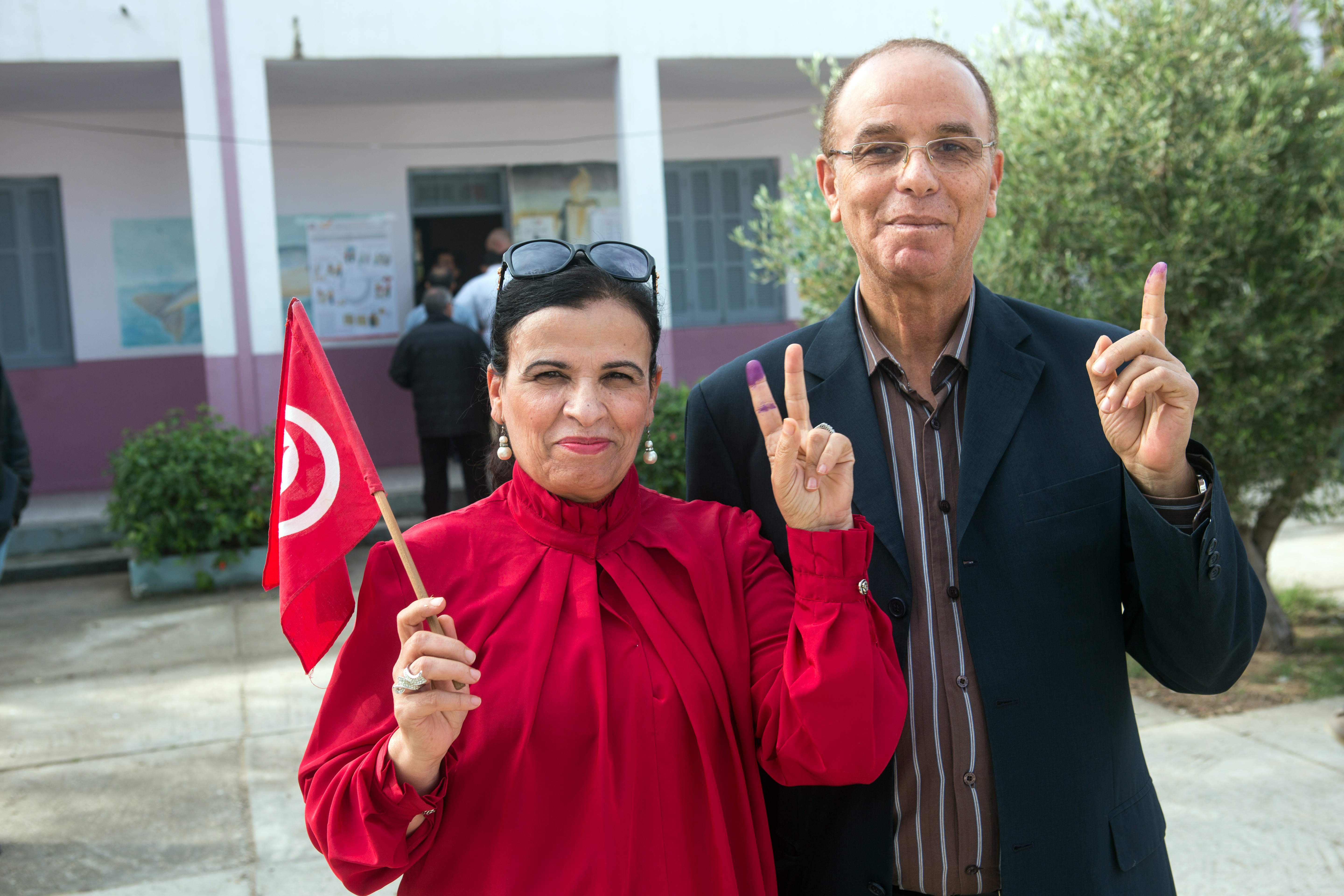 If the predicted run-off is confirmed by the Independent High Authority for the Elections (ISIE) when results are announced this week, this proud Tunisian couple will be back to refresh the faded ink on their fingers. A Dec. 28 run-off will be the third time they will go to the polls this fall. The Center also observed legislative elections in October. 