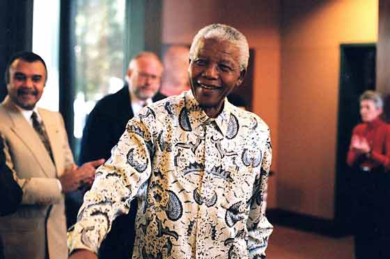 Nelson Mandela visits The Carter Center in 2006. Before being elected president of the new South Africa, Mandela had to choose to negotiate with his former enemies.