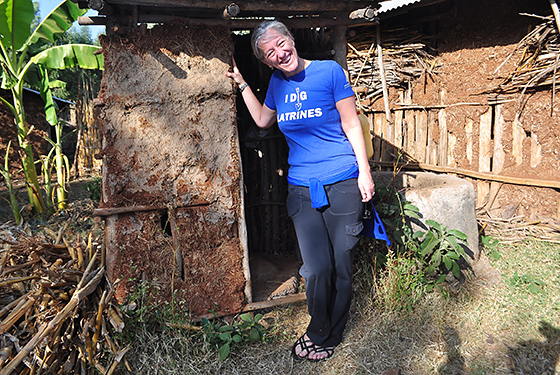 Kelly Callahan, director of the Carter Center's Trachoma Control Program