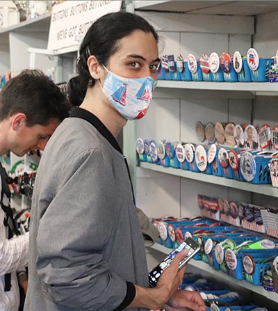 Sebastian Williams stands in a product aisle