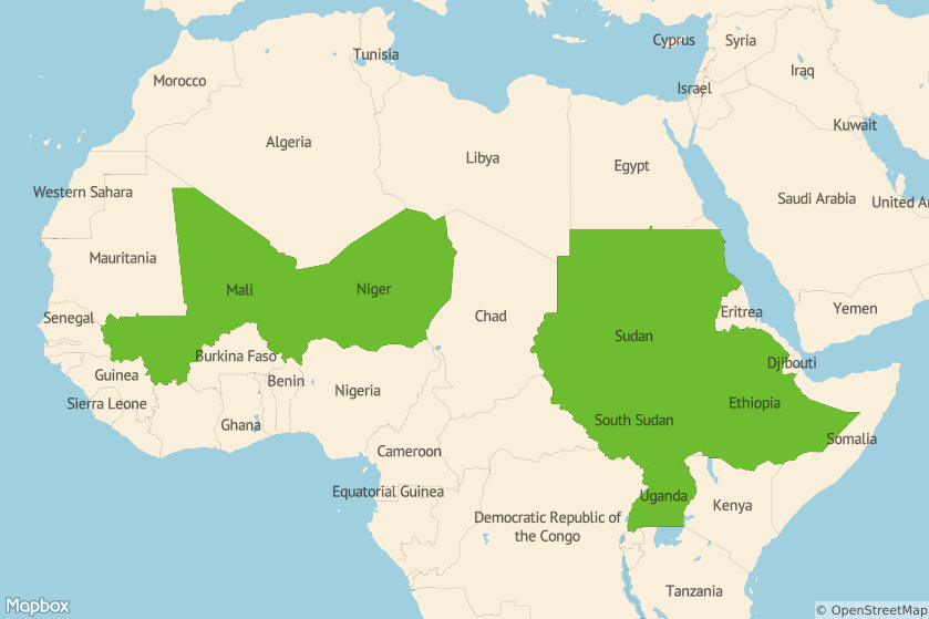 The Center’s Trachoma Control Program currently works with ministries of health in these six African countries to eliminate blinding trachoma.