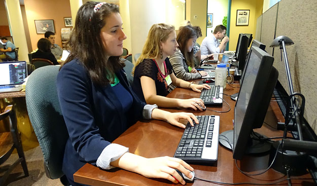 Interns working at The Carter Center