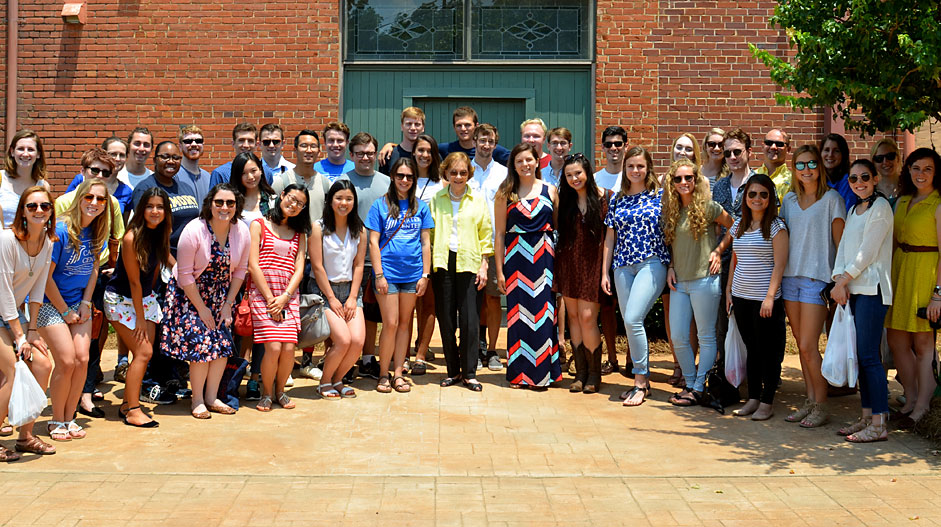 Mrs. Carter and interns
