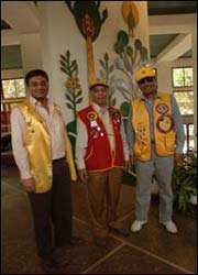 Ethiopian Lions Club members Mayur Kothari, Ramendra Shah, and Getachew Desta play an integral role in supporting and implementing the Trachoma Control Program.