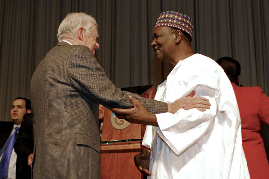 Jimmy Carter with Dr. Yakubu Gowon