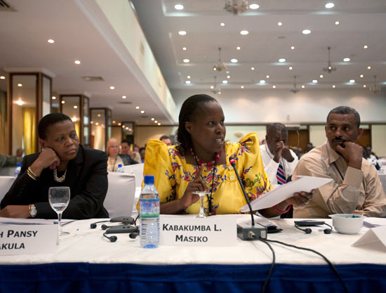 Panelists Kemal, Masiko, and Tlakula