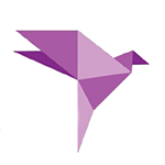 Origami bird logo